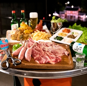 【ドラム缶】骨付き焼肉プラン