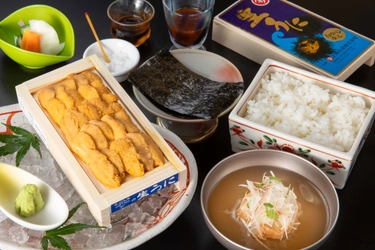 夏限定！殻付き雲丹8個分「宮城県産生うに」を贅沢に味わうご膳が登場【日本三景・松島ランチ】