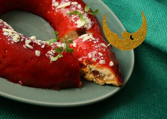 ヴァンパイアの好物~りんごといちじくのブラッドエンゼル(断面図)