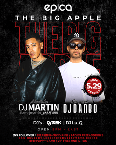 5月29日(金) THE BIG APPLE