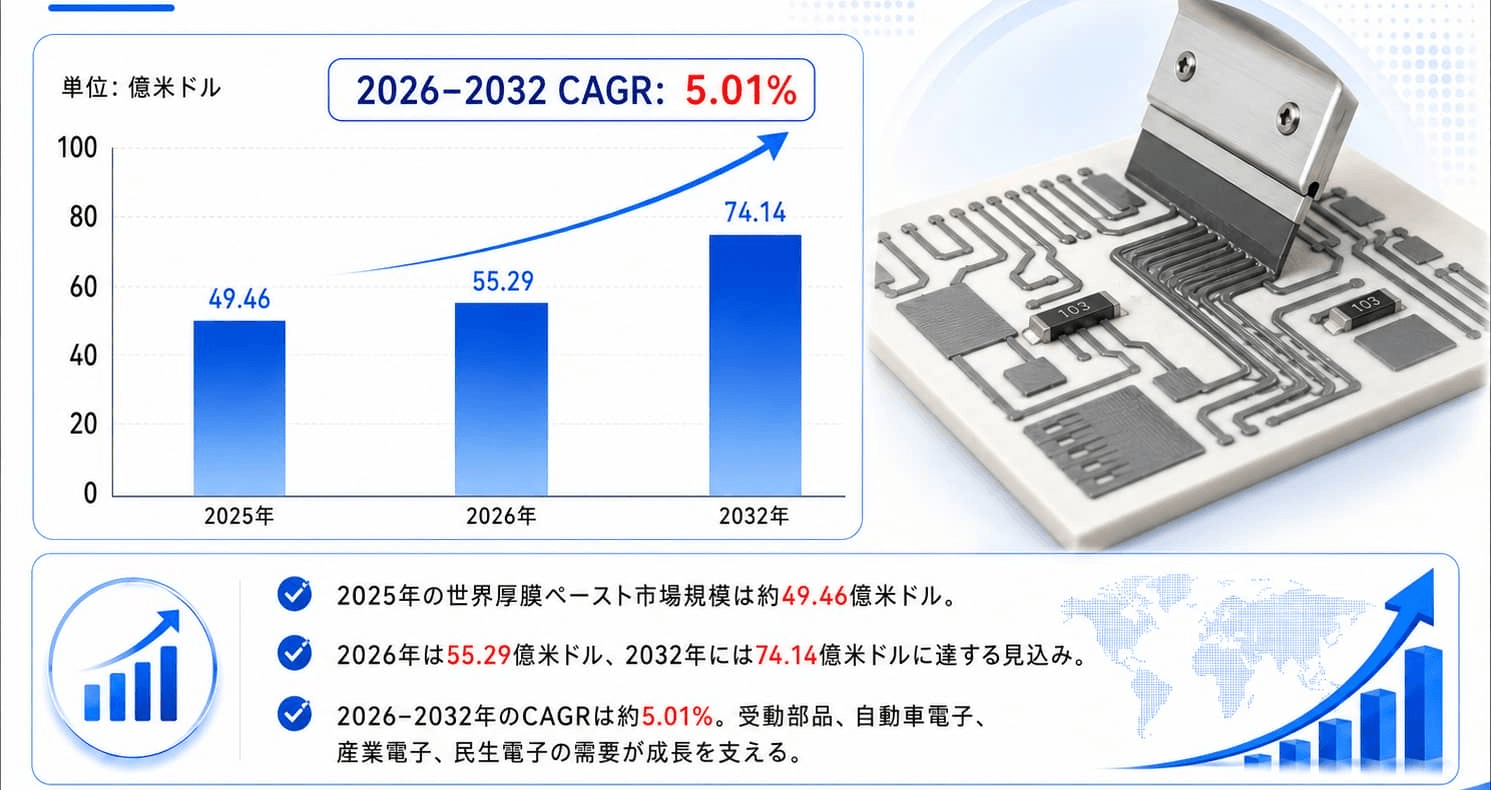 厚膜ペーストマーケットリサーチ：調査方法＋業界分析＋売上規模