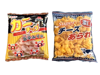 【東海地区イオン】ご当地スナック「カニチップ」「チーズあられ」のイオン限定フレーバを発売
