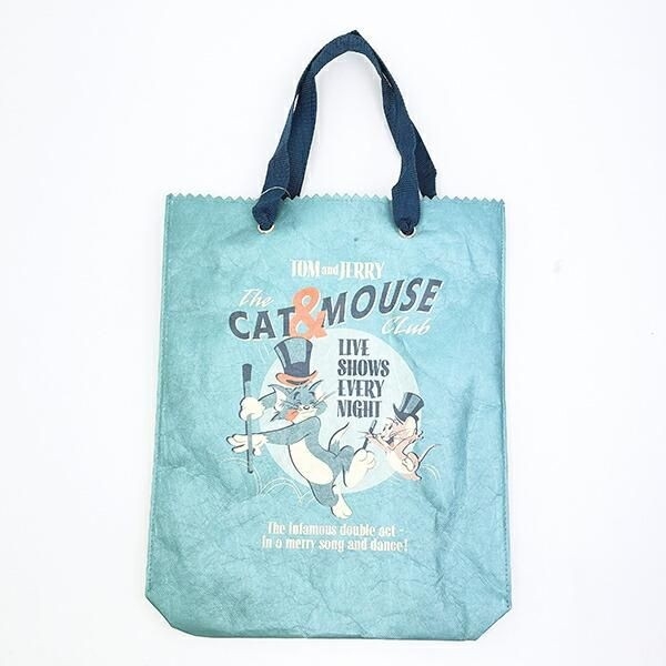 ヴィンテージ感あるレトロ可愛さが超オシャレ！トムとジェリーのショッパー風トートとパスケース