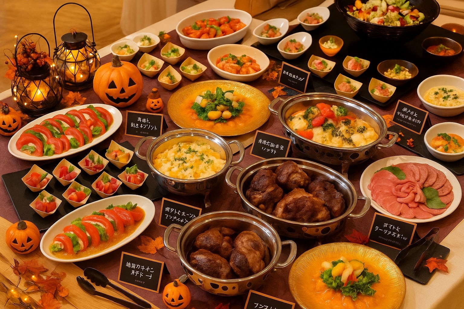 秋の味覚たっぷりのハロウィンビュッフェ