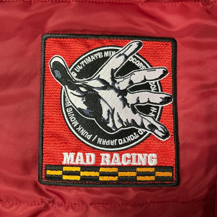 HARDCC"マッド"レーシング ジャケット25(ブラッド・バーガンディ)右胸