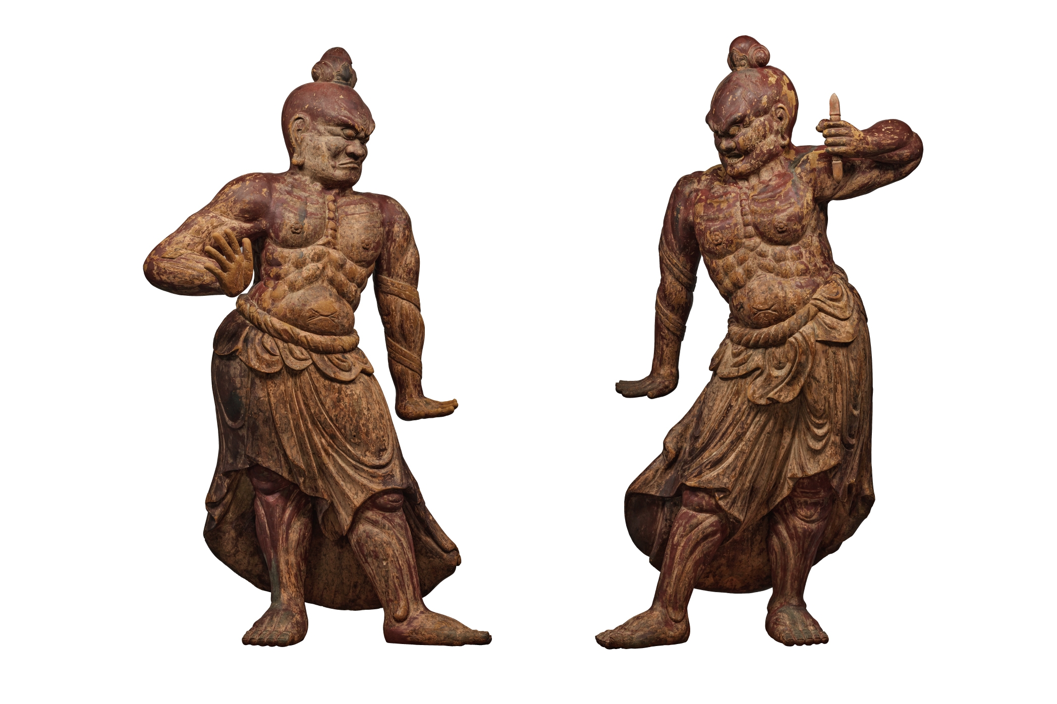 金剛力士立像 右から 阿形、吽形 平安時代・12世紀 東京国立博物館蔵 通年展示 本館11室