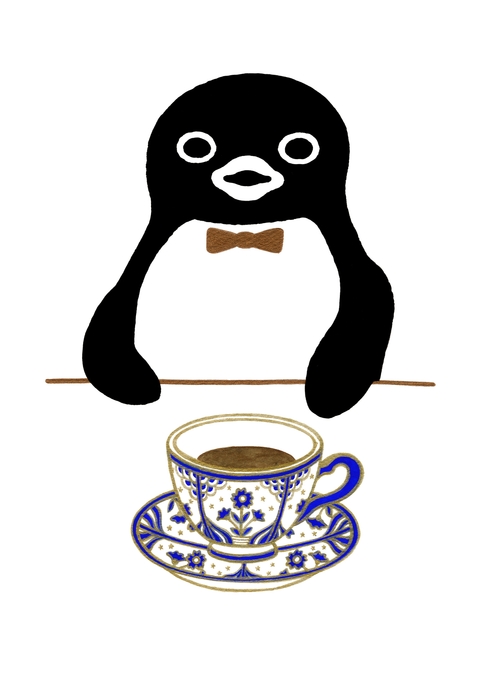 「純喫茶ペンギン ブルーフラワー」(フレームサイズ:約40×32cm)38,500円
