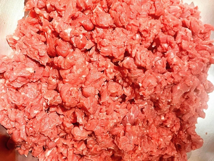 ハンドチョップされた状態