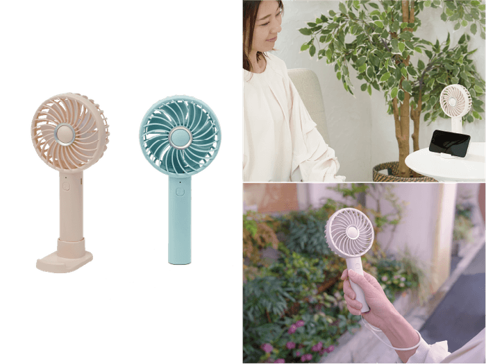 スマホスタンド付きハンディファン YM-700GS