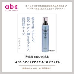 【やわらか質感 × 自然なツヤ】 ルベル ヘアメイクアクア ムースナチュラル