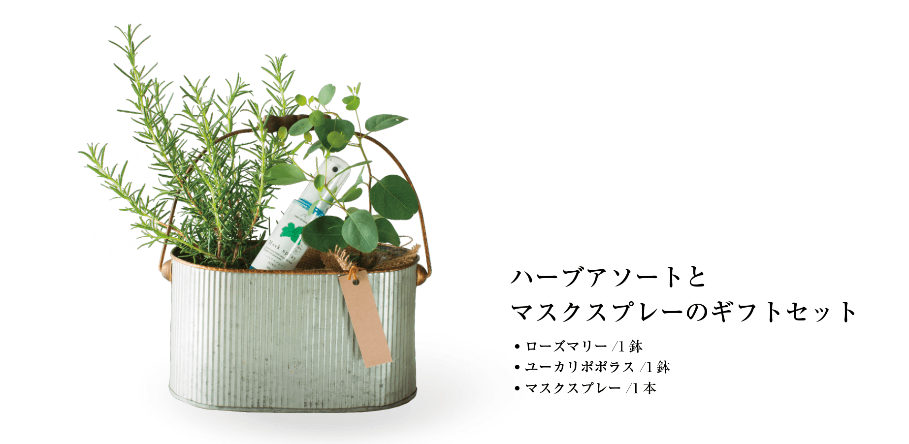 ハーブアソートとマスクスプレーのギフトセット