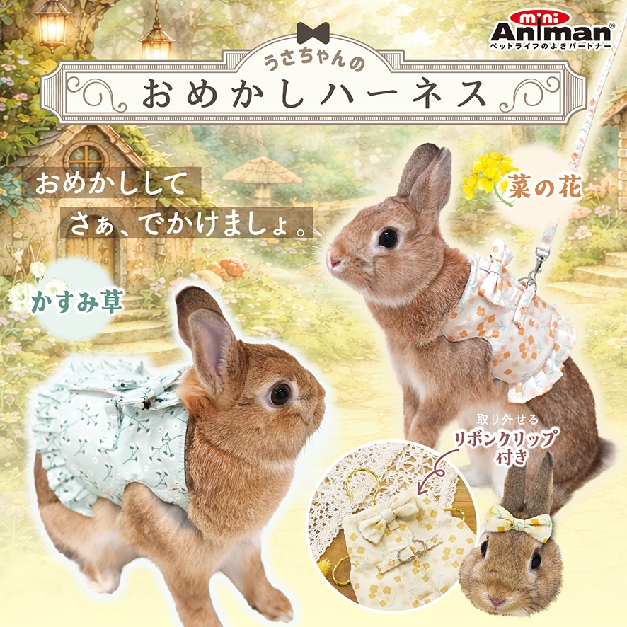 ドギーマンハヤシの小動物ブランド「ミニアニマン」から 『うさちゃん