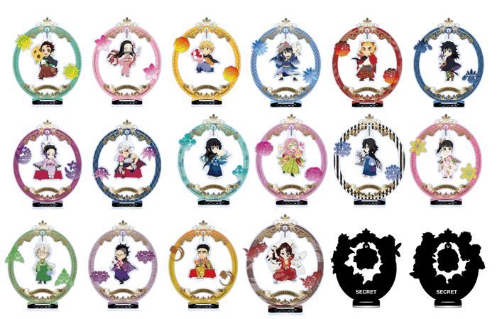 ニジゲンノモリ×アニメ『鬼滅の刃』 ゆらゆらアクリルスタンド(A/B)【2023】/各825円(税込)