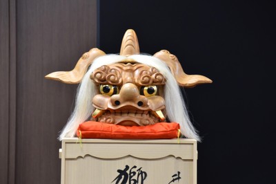 贈られた獅子頭