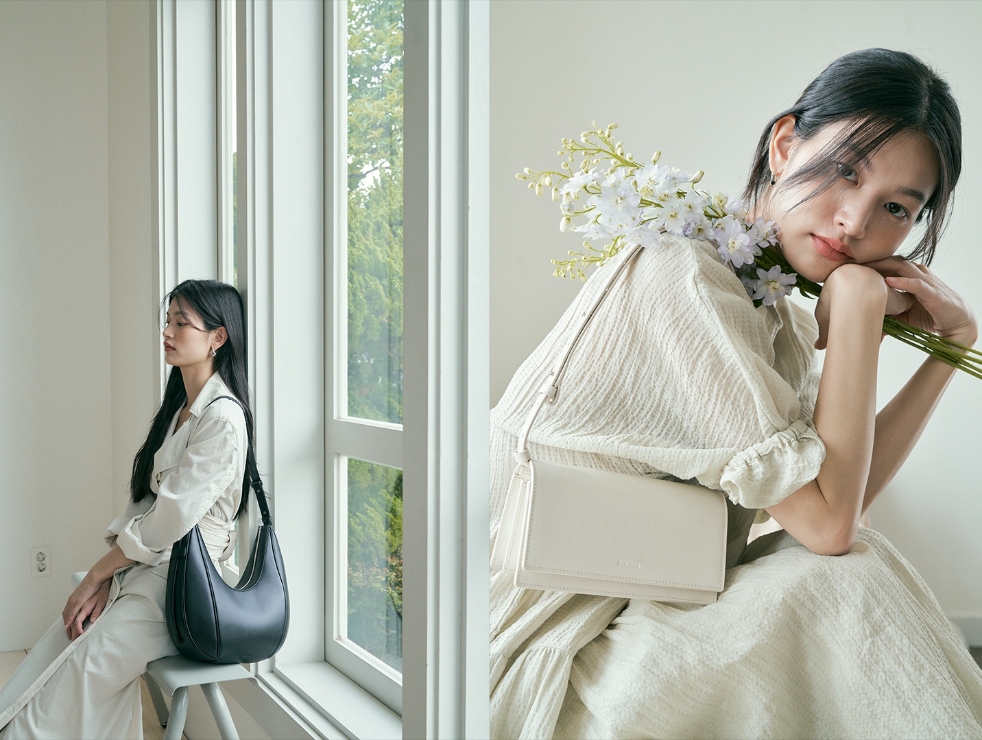 新品未使用【定価¥38.900】FOLNUA(フォルニュア)パウンドバッグ folnua フォルニュア クラシックロゴポシェバッグ ブラウン ミニ 新品