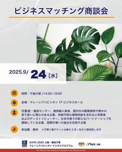 EXPO 2025 大阪・関西万博  マレーシアパビリオンビジネスプログラム 【24週目(9/22～9/26)　商談会・セミナーの開催】