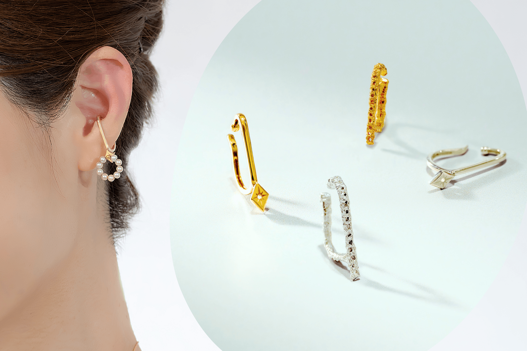 ピアス穴がなくてもピアスが使えるようになる イヤーカフコンバーター