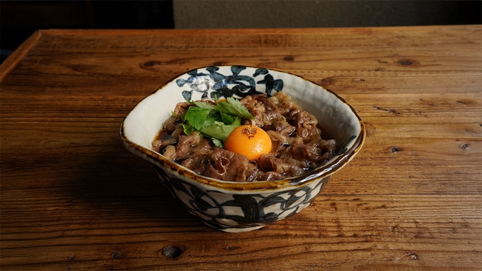 和牛と月見そば