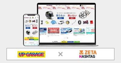 アップガレージグループが運営するカー＆バイク用品のリユース専門店『アップガレージ』の公式サイトにハッシュタグ活用エンジン「ZETA HASHTAG」が導入