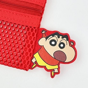 クレヨンしんちゃんのフラットなメッシュポーチ