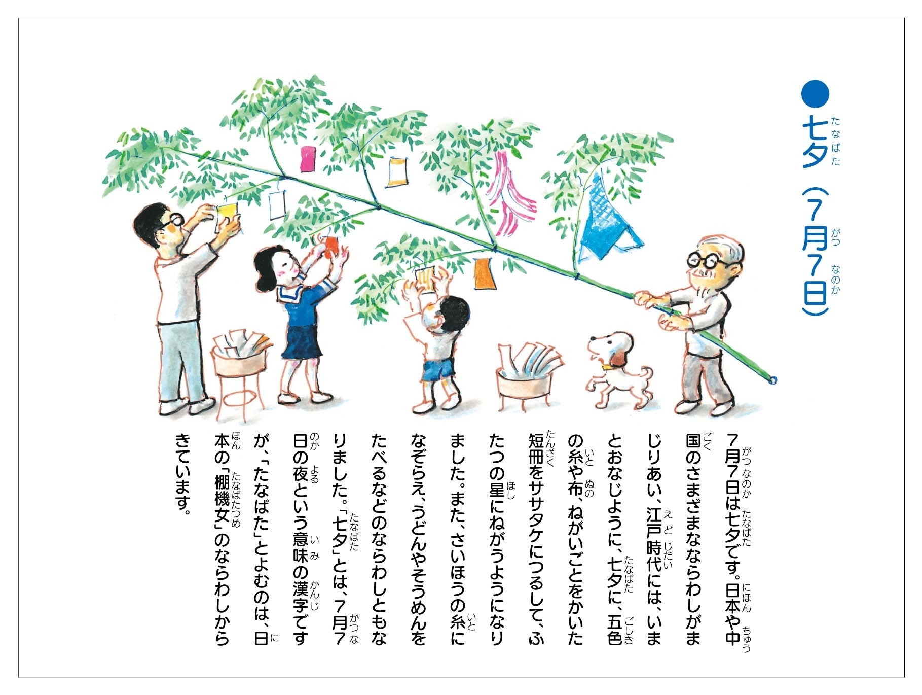 だるまちゃんかれんだー 7月行事説明