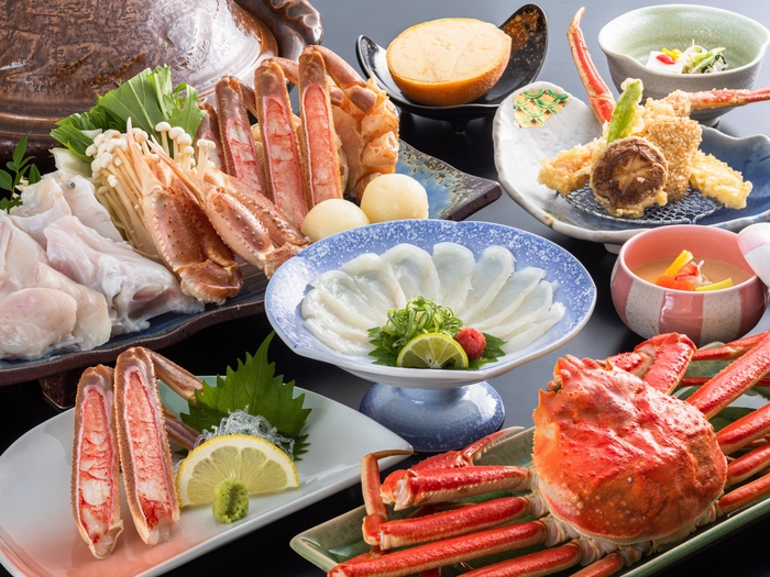 カニ&とらふぐ食べ尽くし会席/一例