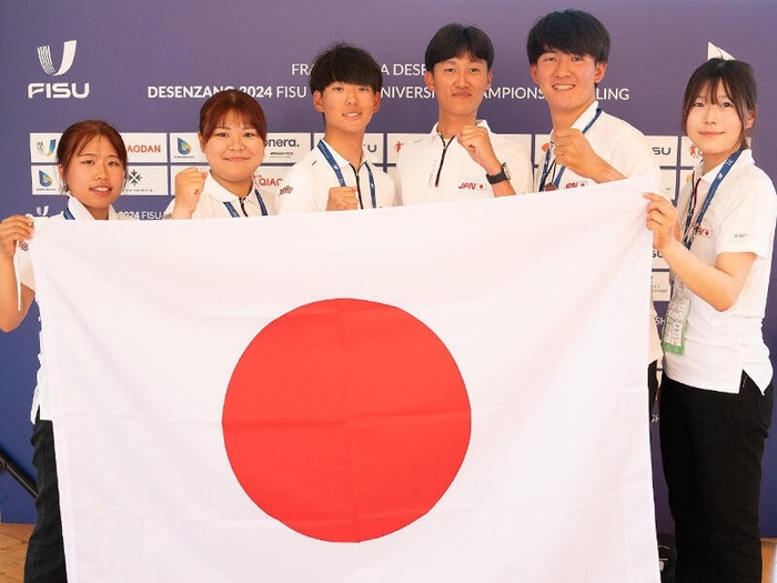 日本代表メンバーの部員たち