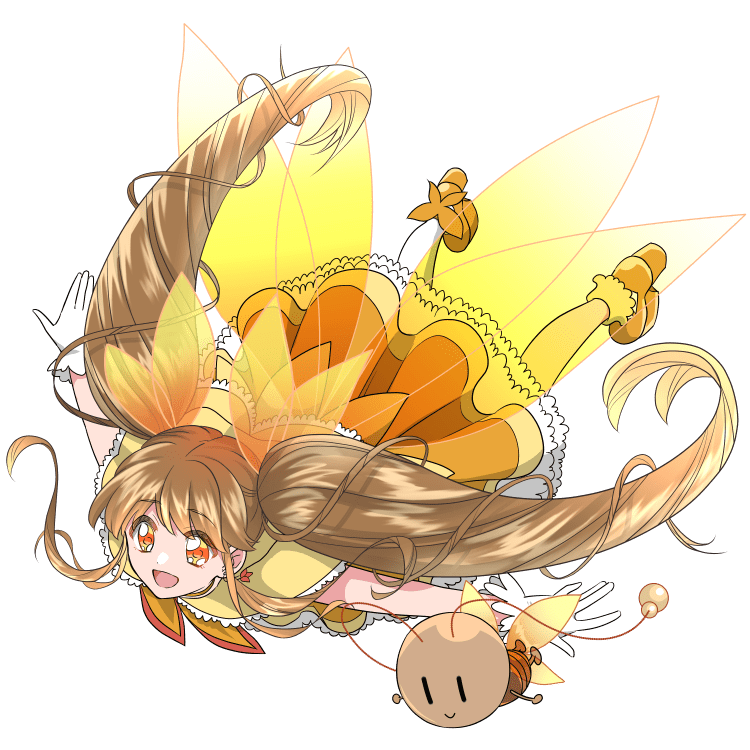 魔法少女になったメスゴキブリ(空を飛ぶポーズ)