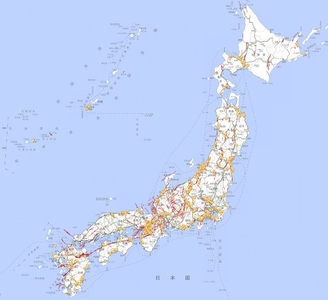 地震痕跡分布図