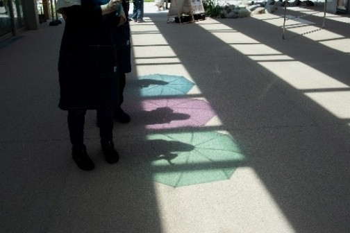 晴れの日_光にかざす