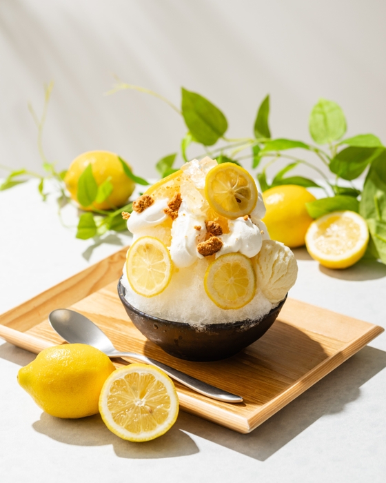 丹波檸檬ミルクかき氷 ~丹波産はちみつの香りと共に~