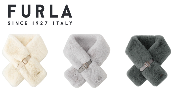 【寒いにおすすめ】FURLA（フルラ）人気のベルト付きフェイクファーティペットのご紹介ーMOONBATー
