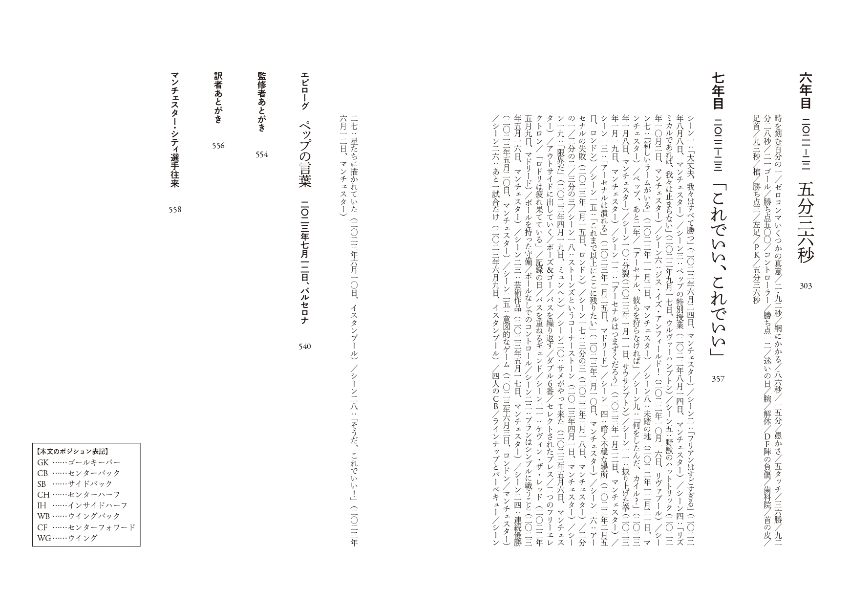 『神よ、ペップを救いたまえ。』目次2