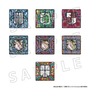 ▲ステンドグラス風コースター  全7種/ランダム　各990円（税込） コンプリート版　6,930円（税込）