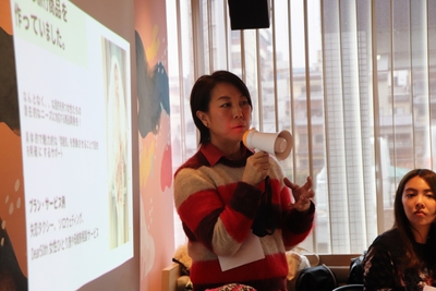 ▲チェルカトラベル代表：井上ゆき子氏 女性と男性では旅の目的がまったく違うことに着目し、女性目線の旅の開発や展開を行う