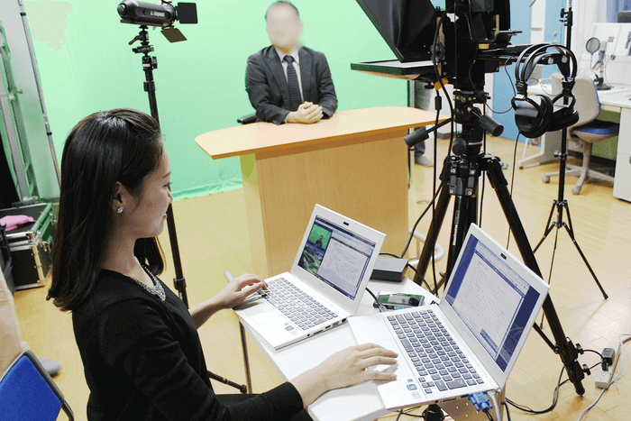 カメラプロンプター使用イメージ2