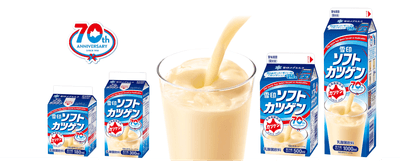 「雪印ソフトカツゲン」（左から）180ml、300ml、500ml、1000ml