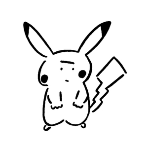 刺繍：ピカチュウ(長場 雄)