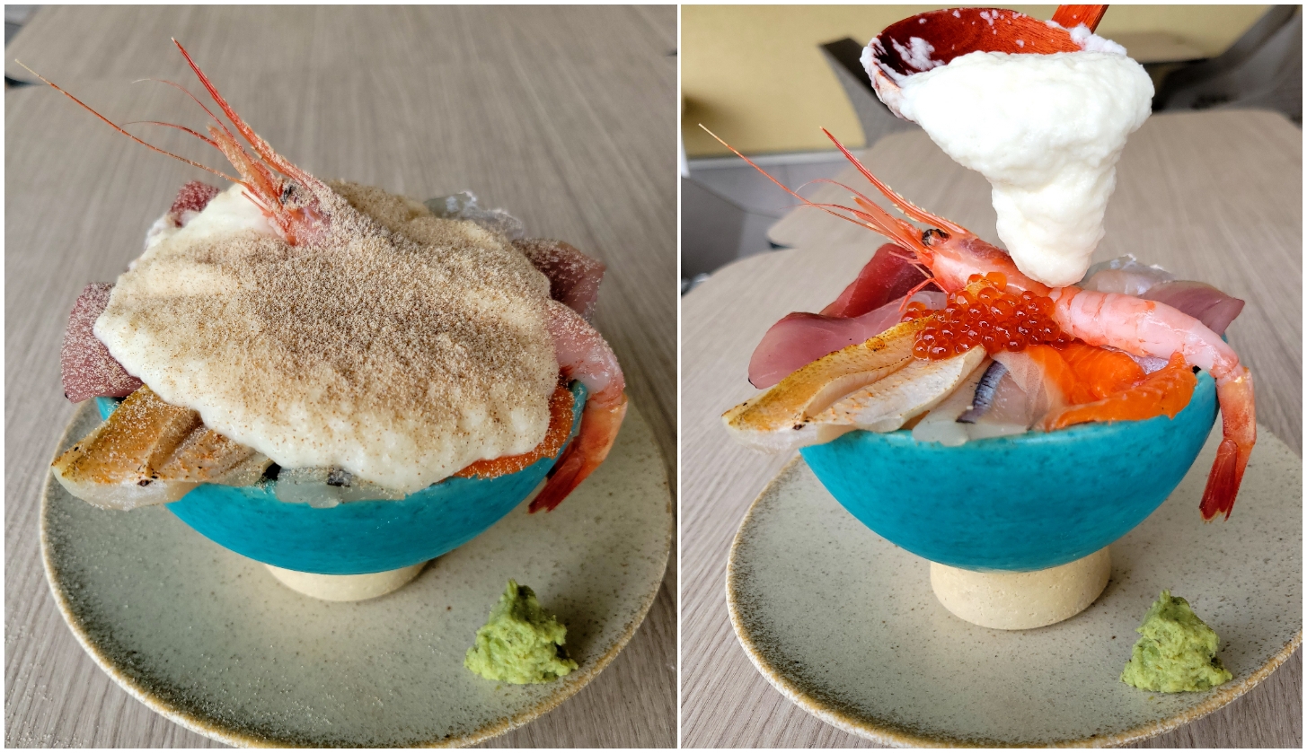 目の前で仕上げる!?とろねば海鮮丼