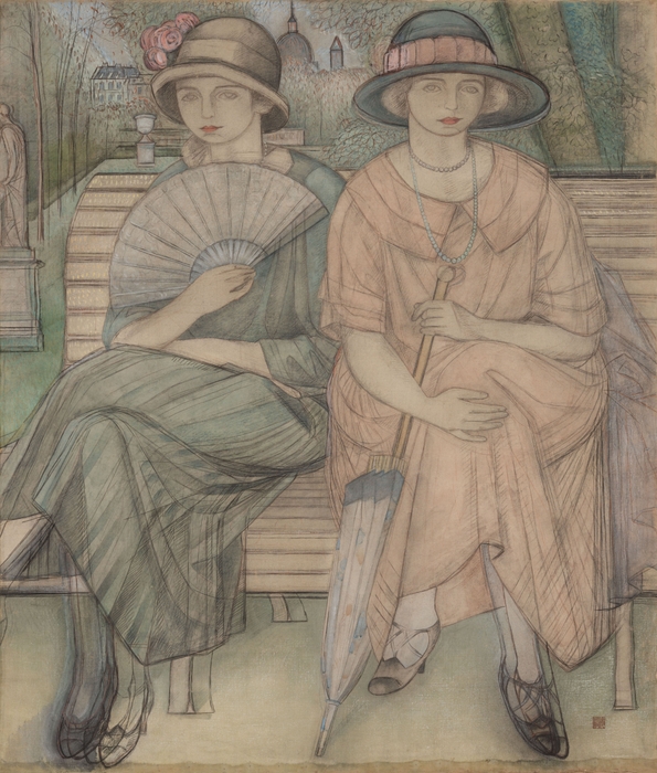 土田麦僊《巴里の女》1923年 京都国立近代美術館蔵