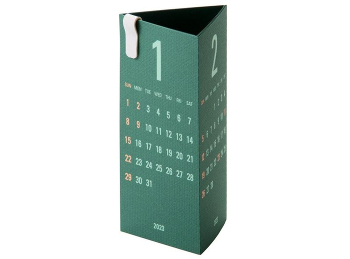 三角カレンダー Re+g Triangular エバーグリーン