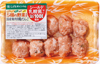 4粒で1日の摂取目安のシールド乳酸菌🄬が摂れる！「5種の野菜入り鶏だんご（シールド乳酸菌🄬入り）」を首都圏店舗で発売中！