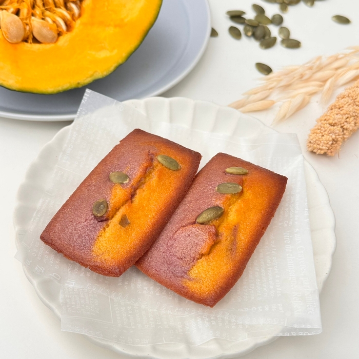 紫芋とカボチャのハロウィンフィナンシェ