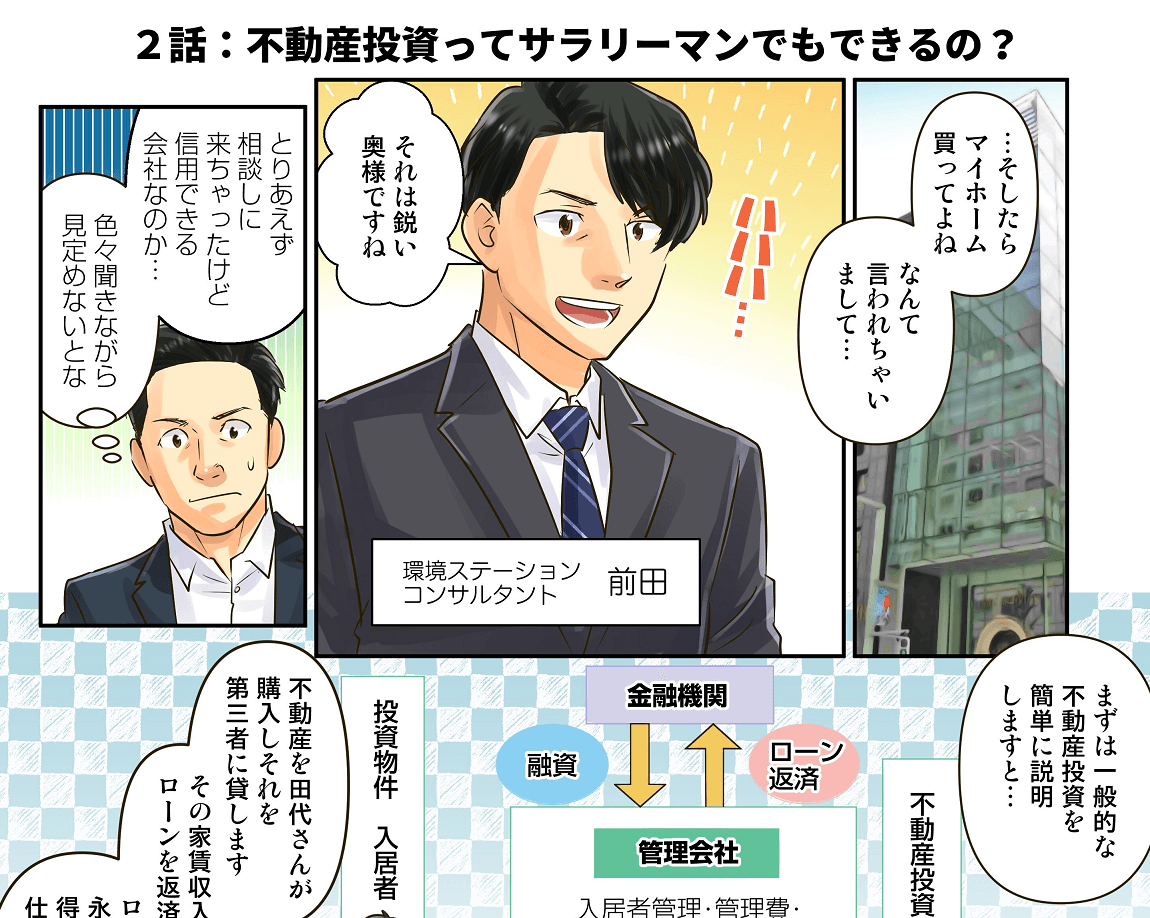 ｢マンガでわかる！資産形成入門｣第2話：不動産投資ってサラリーマンでもできるの？を公開