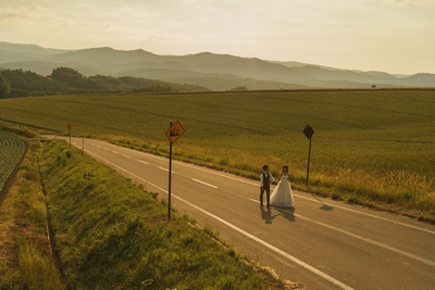 撮影例：パッチワークの路