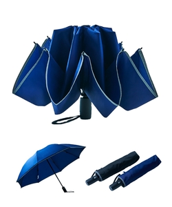 エクセルジェンツ自動開閉折りたたみ傘逆さタイプ【親骨の長さ：５８cm】(31-230-20027)