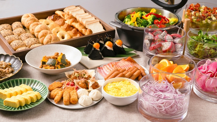 約70種類の豊富な和洋食ビュッフェをご堪能いただけます。