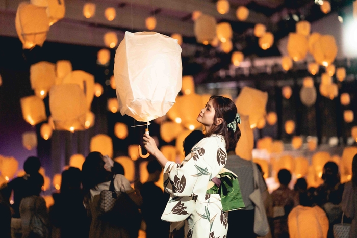 スカイランタンリリース風景2