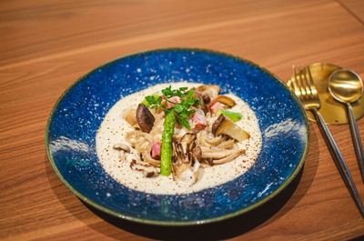 芳醇クリームそばパスタ