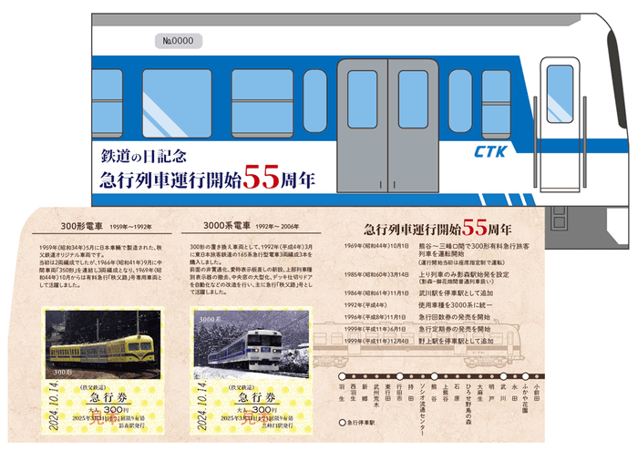 「鉄道の日記念 ~急行列車 運行開始55周年~ 記念急行券」イメージ2